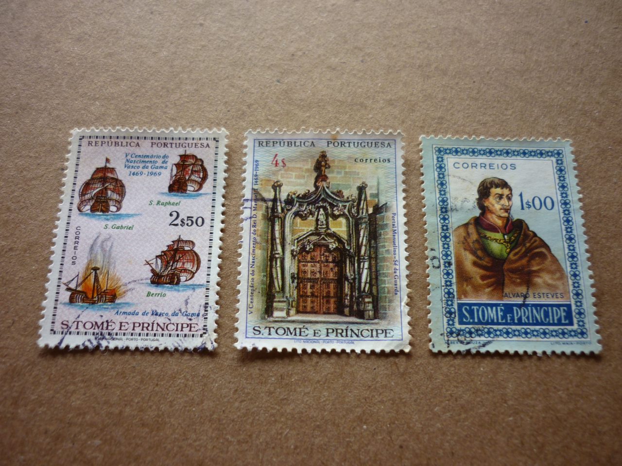 SELOS DE SÃO TOMÉ E PRINCIPE LOTE 07.