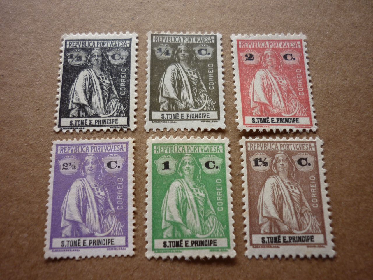 SELOS DE SÃO TOMÉ E PRINCIPE LOTE 08.