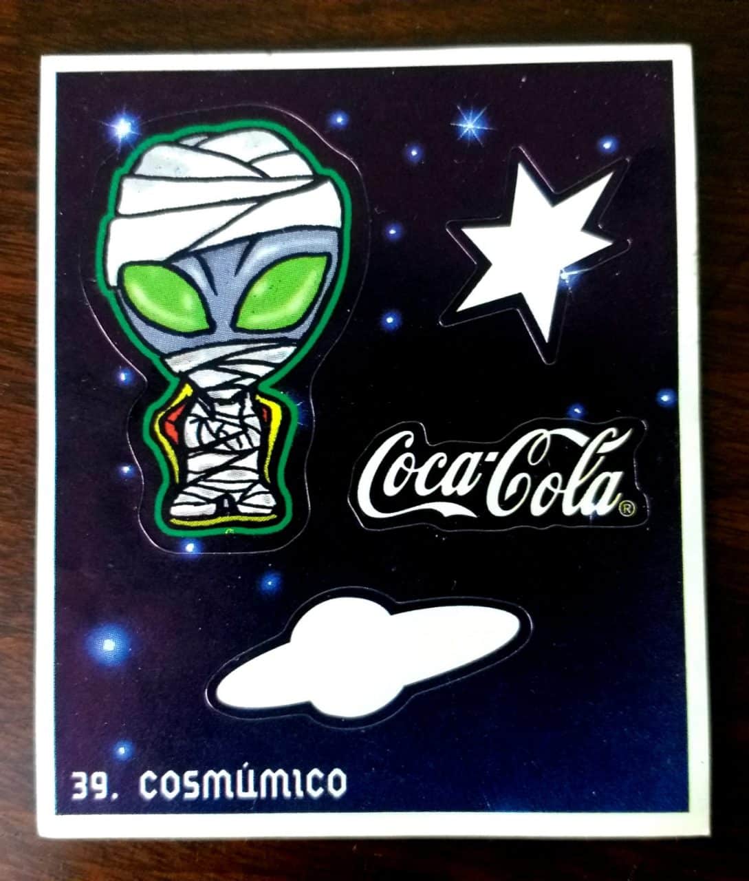 Card Geloucos - Gelo Cósmicos – Coca Cola (3ª Coleção) Nº 01 – Cosmomímica  (1999) - Casa do Colecionador