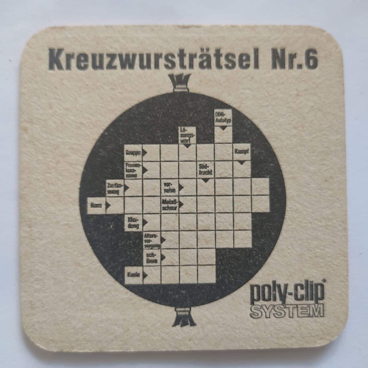 Bolacha De Chopp Estrangeira Alemanha Poly Clip System