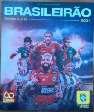 Brasileirão 2021 / Álbum vazio e mais 6 figurinhas.
