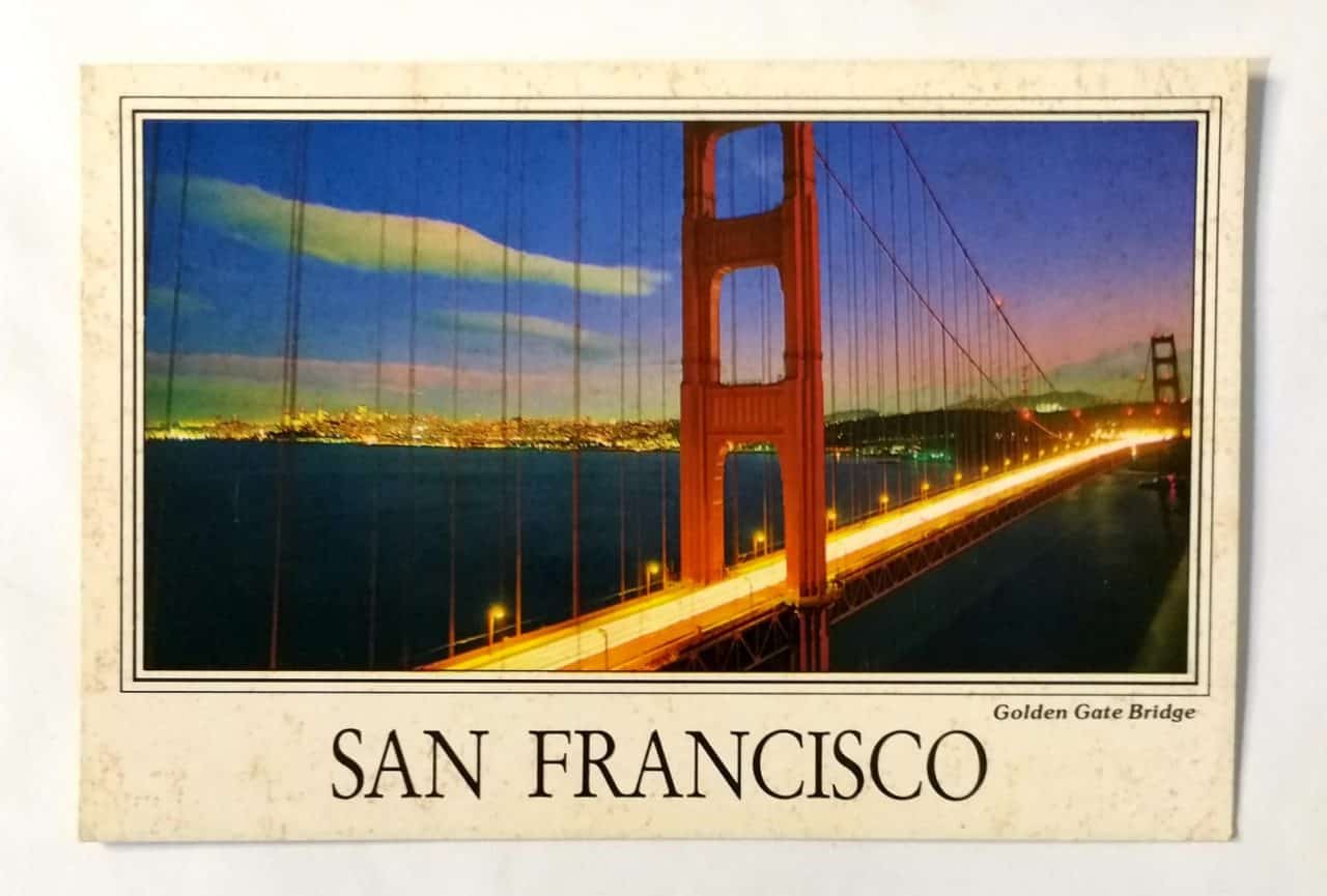 Cartão Postal Estrangeiro - Estados Unidos (San Francisco) Golden Gate Bridge - Anos 90