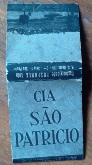 Cartela Fosforos Fosforex / Cia São Patrício.