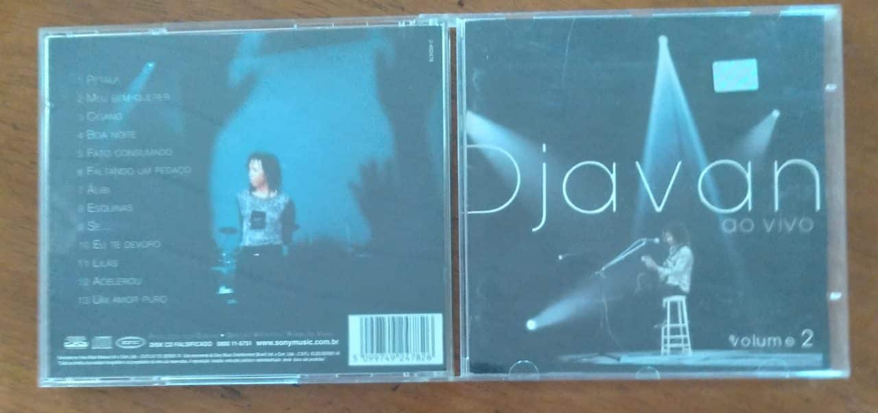 Cd Djavan ao vivo vol. 2 / Pétala Fato consumado Boa noite.