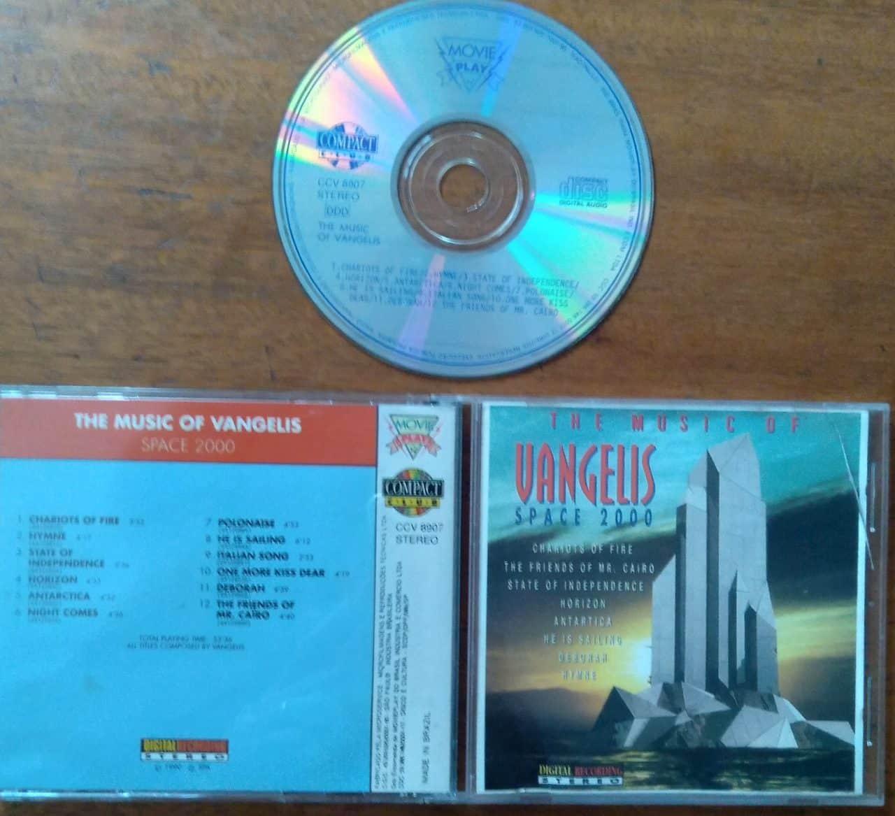 Cd Vangelis Space 2000 / Charriots of Fire Horizon Hymne