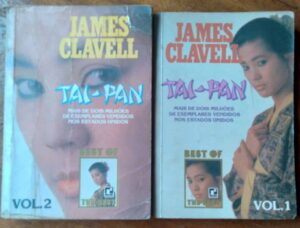 Livro Tai-Pan volumes 1 e 2 / James Clavell / Ed Record.