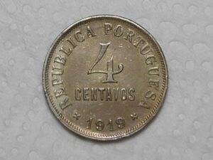 Portugal 4 Centavos 1919 Sob Box182 2