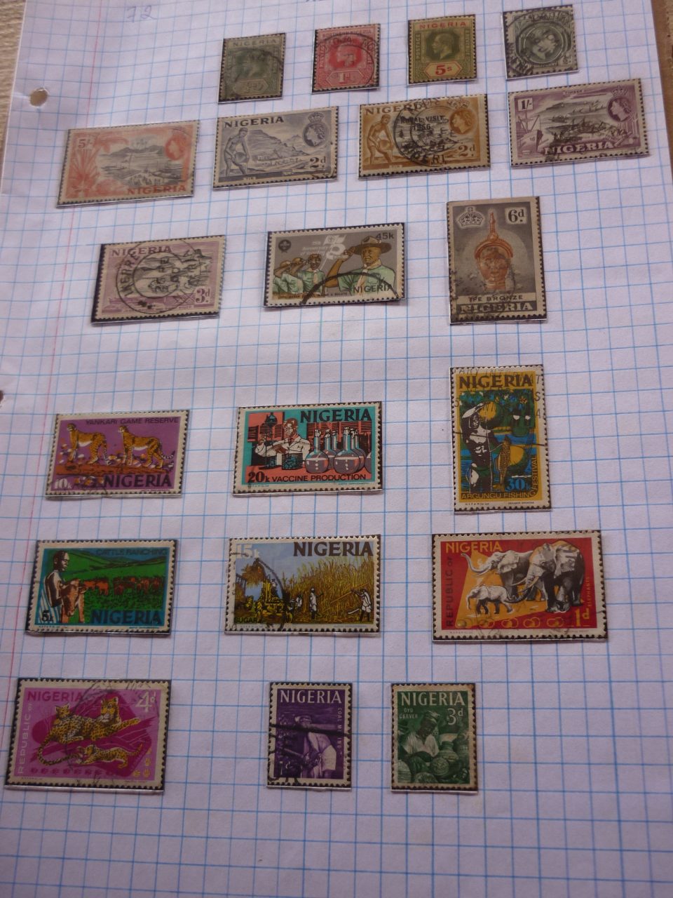 SELOS DA NIGÉRIA LOTE 72 .