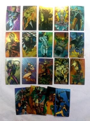 23 Cards Metalizados Importados da Coleção Wild C.A.T.S. - 1994 (Leia a Descrição)