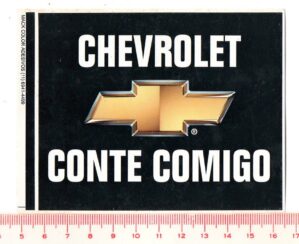 Adesivo Externo - Chevrolet Conte Comigo