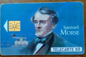 Cartao França Telecom Chip 1993 / Telecomunicaçoes 3 / Samuel Morse