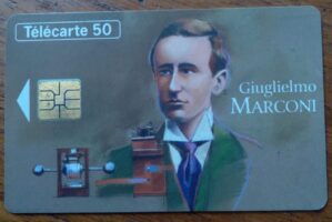 Cartão França Telecom Chip 1993 / Telecomunicações 7 / Giuglielmo Marconi.