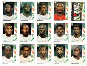 Figurinha – Album Copa do Mundo Alemanha 2006 – Time da Costa do Marfim - Valor Unitario