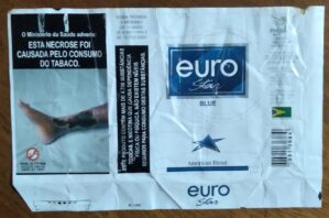 Maço vazio Cigarros Phoenix Euro Star Blue. valor unitário