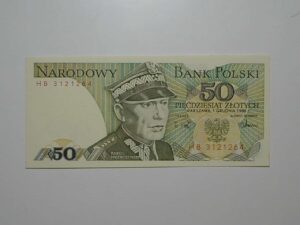 Polonia) 50 Zlotyck - 1988 / Flor de Estampa / ce04