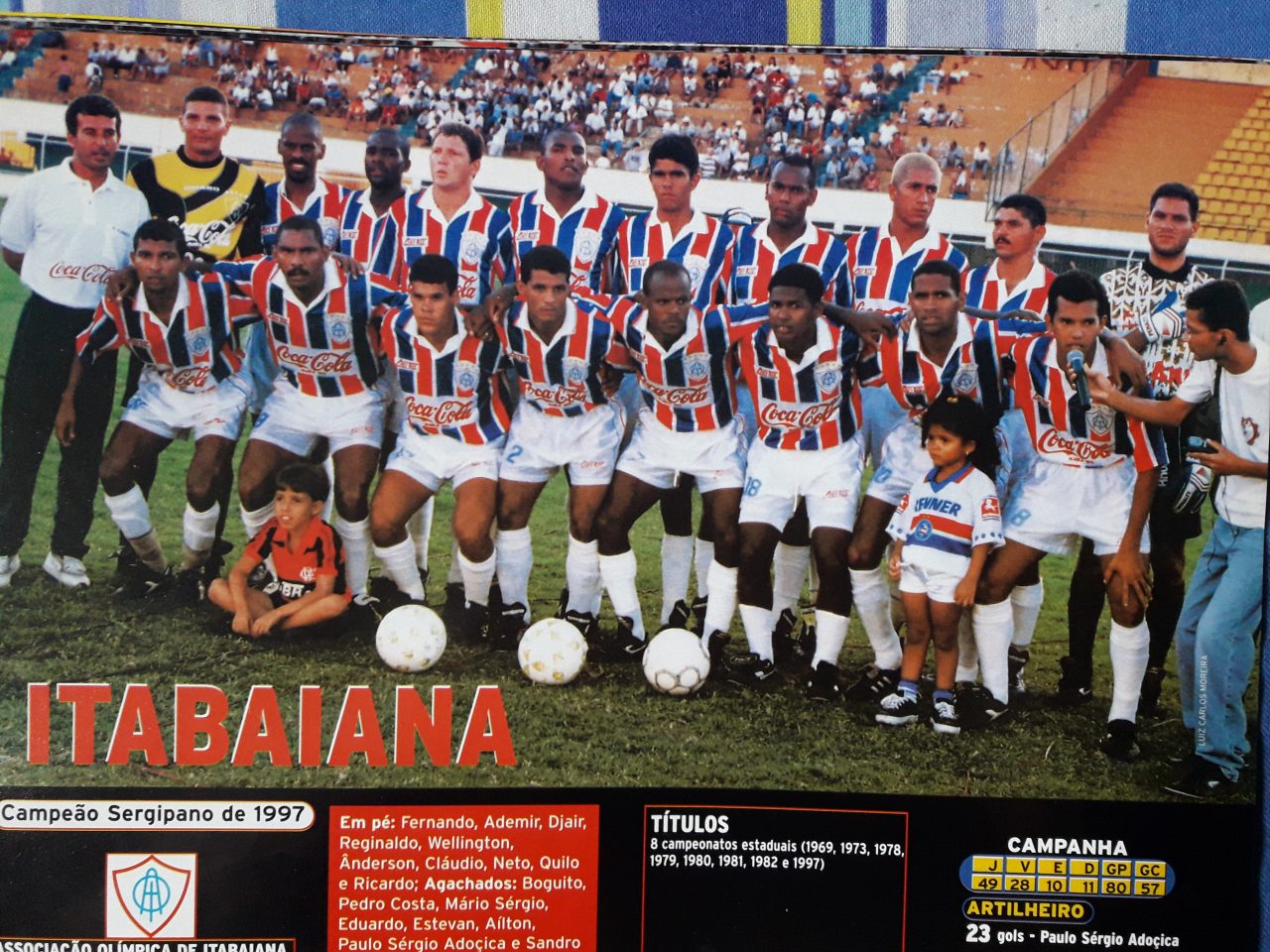 Pôster Placar – Itabaiana campeão sergipano 1997