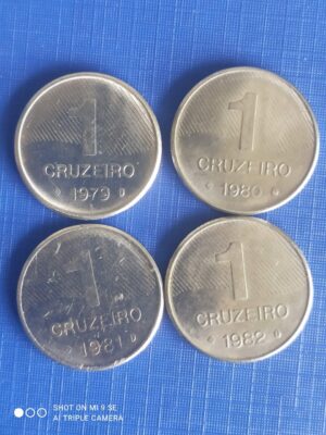 Set de 1 Cruzeiro 1979-1980-1981-1982