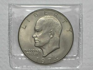 Usa) 1 Dollar - 1974-D / Eisenhower / Níquel / Sob / c-270.4