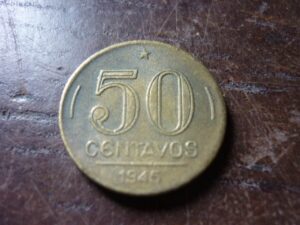 50 CENTVS. 1945 CUNHO QUEBRADO.