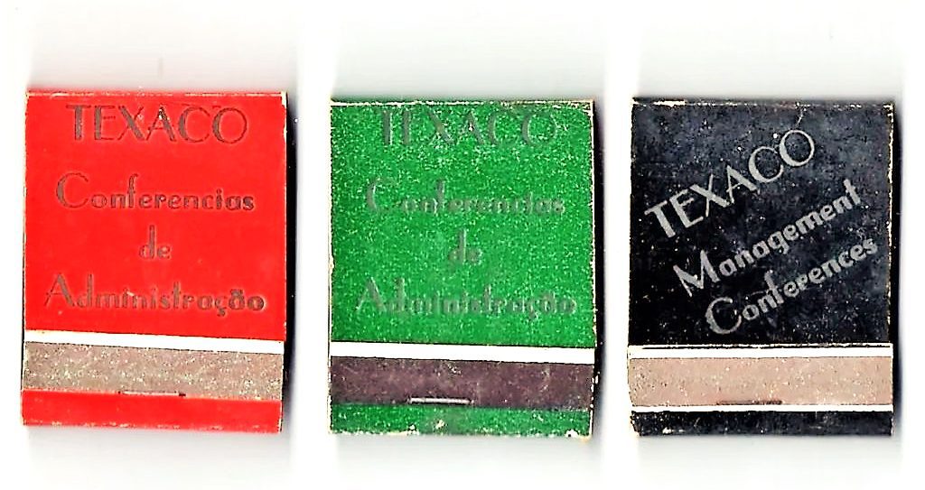 Caixa De Fosforos ( 3 ) - Texaco Conferencias de Administraçao - Anos 50