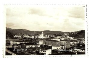 Cartao Postal Fotografico - São Lourenço - MG - Vista Parcial - Anos 40