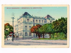Cartao Postal Tipografico Secretaria de Agricultura - Belo Horizonte - MG - Anos 50