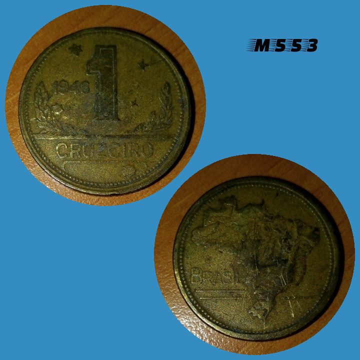 Moeda 1 cruzeiro 1946 Bronze Alumínio M553