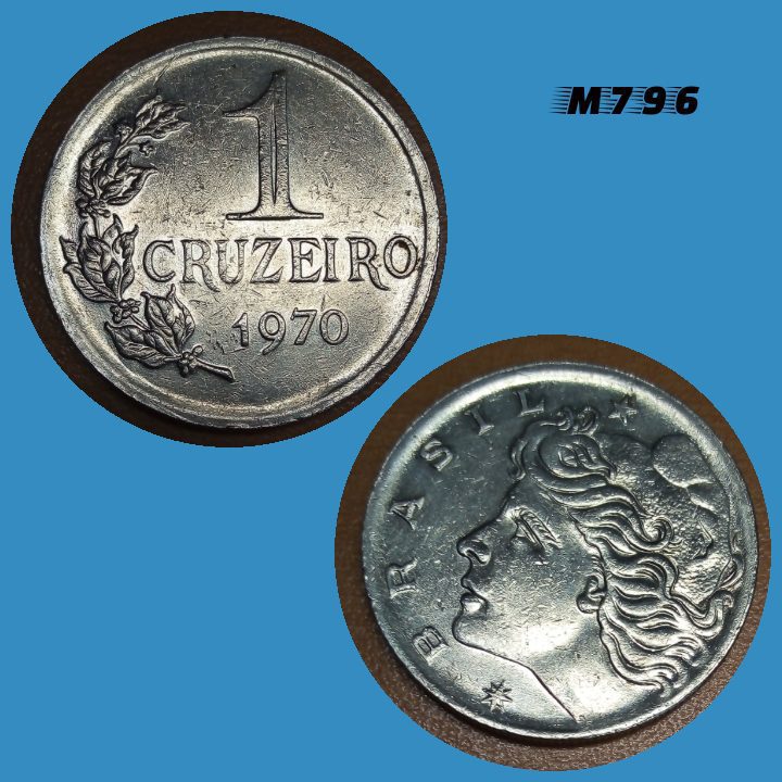 Moeda 1 cruzeiro 1970 Níquel M796