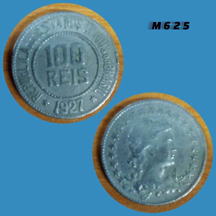 Moeda 100 réis 1927 Cupro Níquel M625