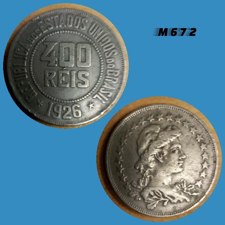 Moeda 400 réis 1926 Cupro Níquel M672