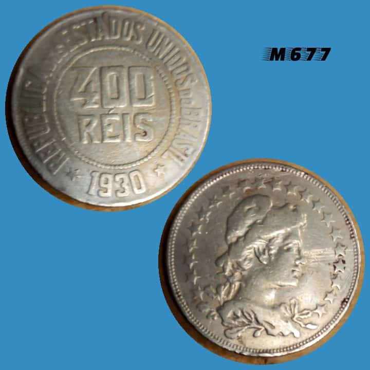 Moeda 400 réis 1930 Cupro Níquel M677