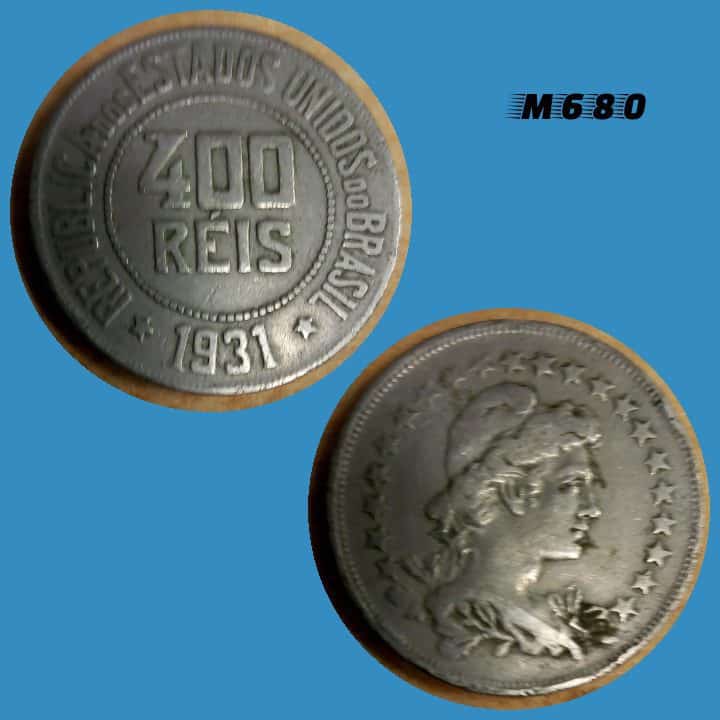 Moeda 400 réis 1931 Cupro Níquel M680