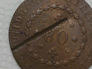 Rarissima Moeda Legitima 80 Reis 1829 Rio Com Talho Da Lei 21 Tulipas Imperio D Pedro I Cobre Mbc Sob Box21 2