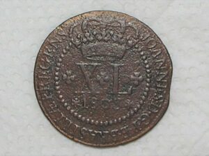 XL Réis – 1803 = 47 Perolas / Corôa Baixa / Colonia D. João Principe Regente - Casa da Moeda de Lisboa / Cobre / Mbc / Box23