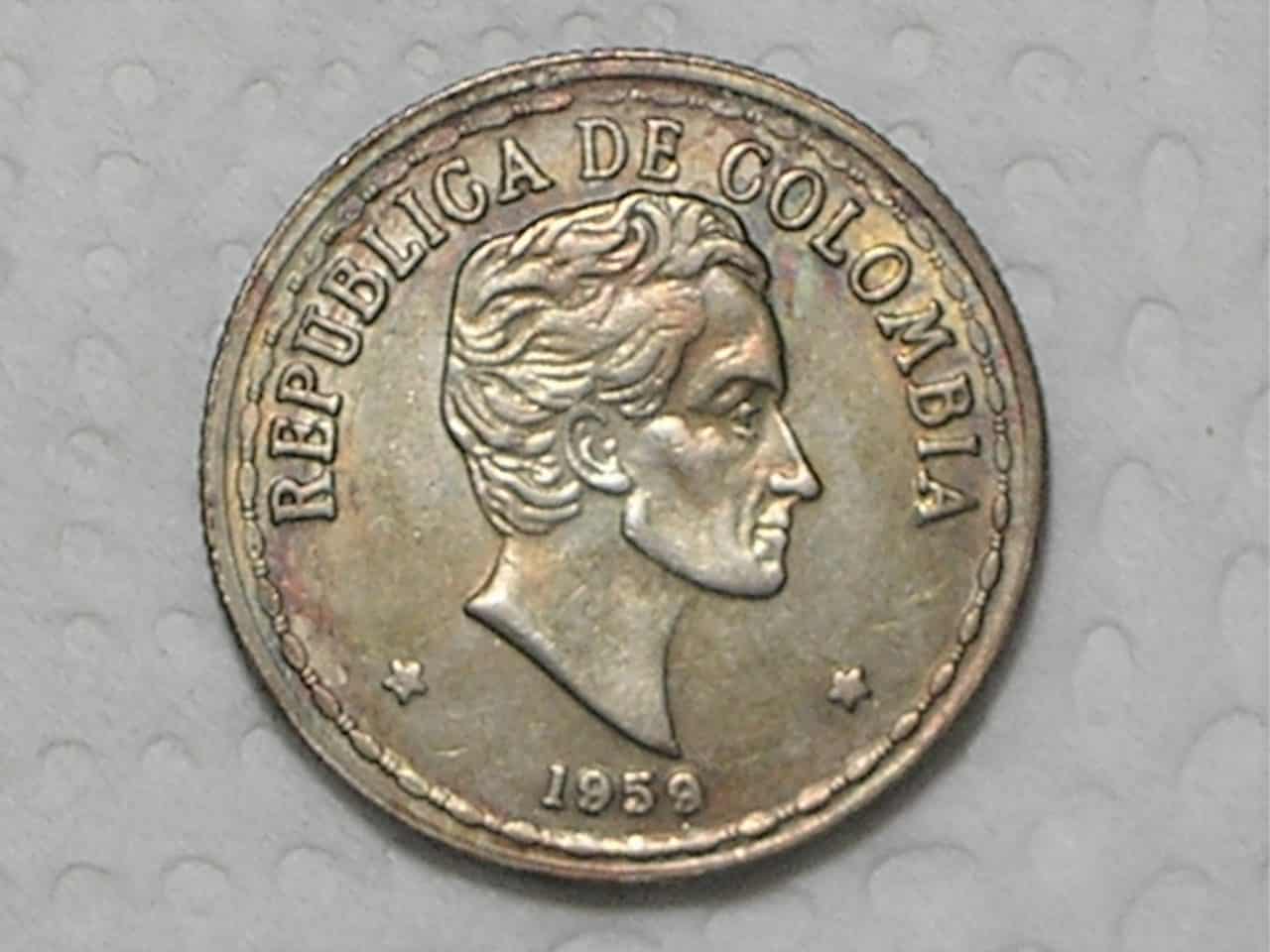 Colombia) 20 Centavos - 1959 / Ni / box27