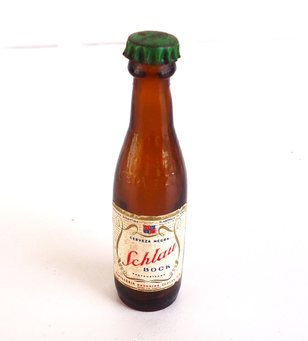 Garrafa Miniatura - Cerveja Schlau Bock - Anos 70