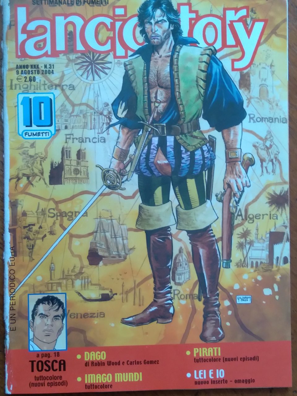 Gibi italiano Lanciostory 31 2004 / Imago Mundi Pirati Lei e II.