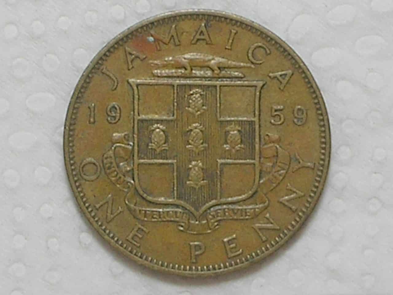 Jamaica) 1 Penny - 1959 / BzAl / Mbc / box25