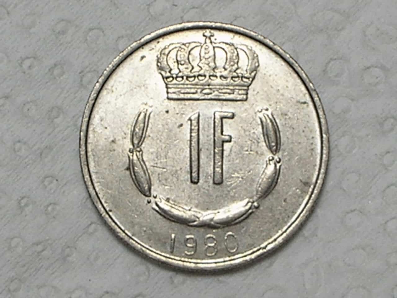 Luxemburgo) 1 Franc - 1980 / Ni / box26