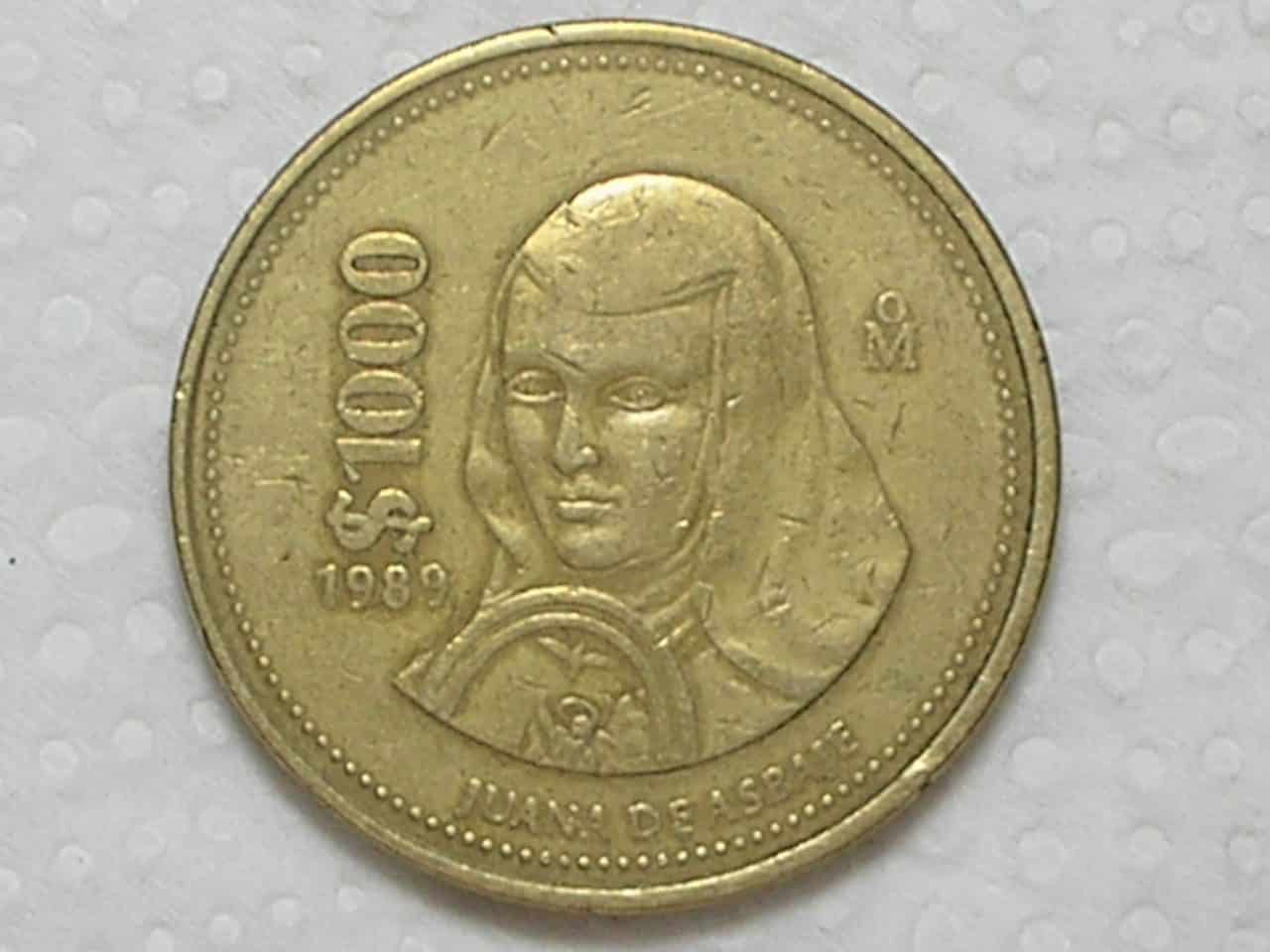 Mexico) 1.000 Pesos - 1989 / Bz/Al / box25