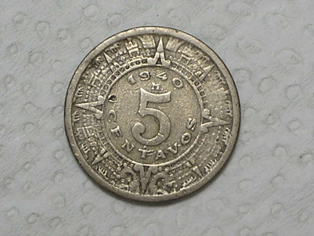 México - 5 Centavos - 1940 / co/Ni / box26