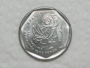 Moeda Comemorativa da FAO / 25 Centavos - 1995 - FAO / Escassa / Flor de Cunho
