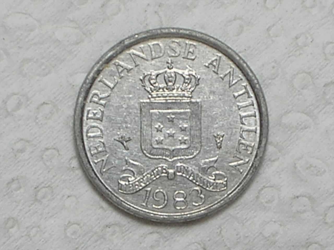 Netherland Antilles) 1 Cent - 1983 / Sob / Al / box26