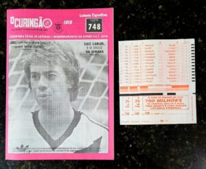 O Curingão Nº 731 - Luiz Carlos (Vasco da Gama) - Loteria Esportiva Teste 748 - 04/04/1985 (Revista)