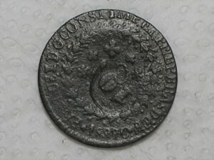 40 Réis - 1829 Cuiabá / 24 Tulipas / Carimbo 10 / Império D. Pedro I / Cobre / Escassa / Bc / box21