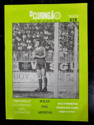 O Curingão Nº 400 - Bolsa das Apostas - Loteria Esportiva Teste 418 - 16/11/1978 (Revista)