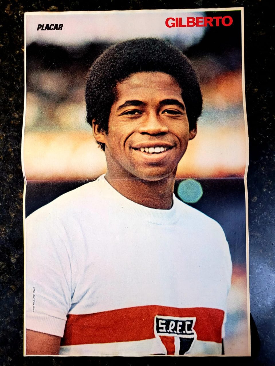 Pôster Revista Placar - São Paulo - Gilberto (Anos 70)