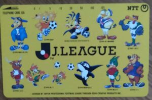 25ma. Cartao telrfone Japão NTT 331 224. J League amarelo.