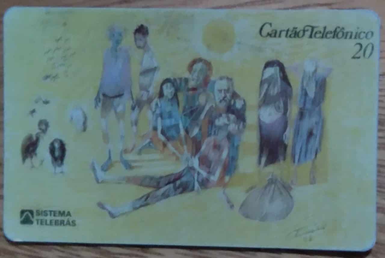 Cartao Telefone Brasil Telebras Pioneiro / Homem Doente Portonari 58.