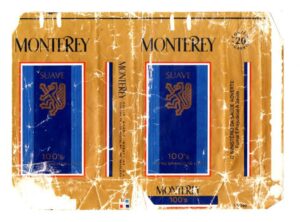 Maço Carteira Embalagem Cigarro Monterey 100´s - Brasil